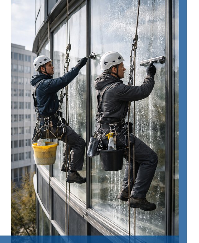 Мойка панорамных окон в Бузулуке от 365 р. заказать у ВЫСОТНИК-Бзл