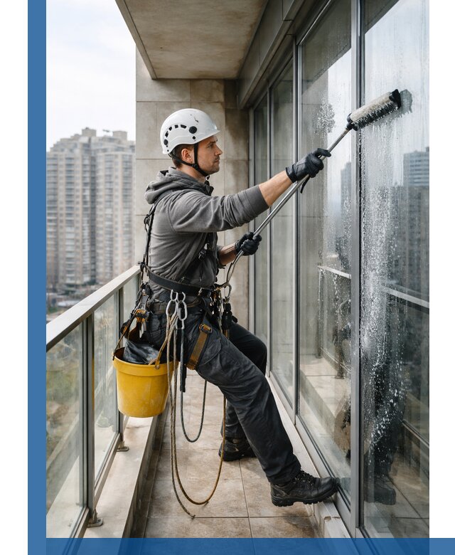 Профессиональная мойка балконного остекления в Бузулуке