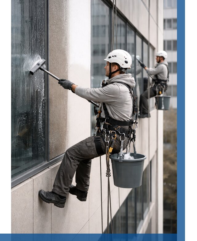 Мойка фасадов зданий в Бузулуке под ключ от 365 р. | ВЫСОТНИК-Бзл