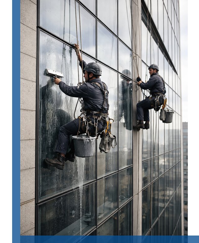 Профессиональная мойка стеклянных фасадов зданий в Бузулуке