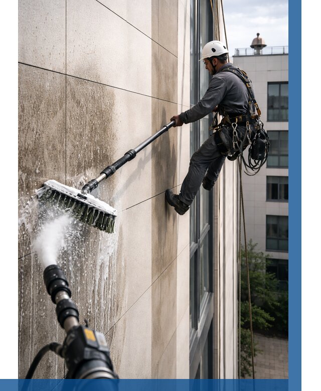 Мойка фасада из керамогранита в Бузулуке от 313 р. | ВЫСОТНИК-Бзл