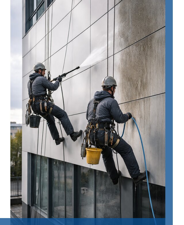 Мойка фасада из композита в Бузулуке по цене от 313 р. | ВЫСОТНИК-Бзл