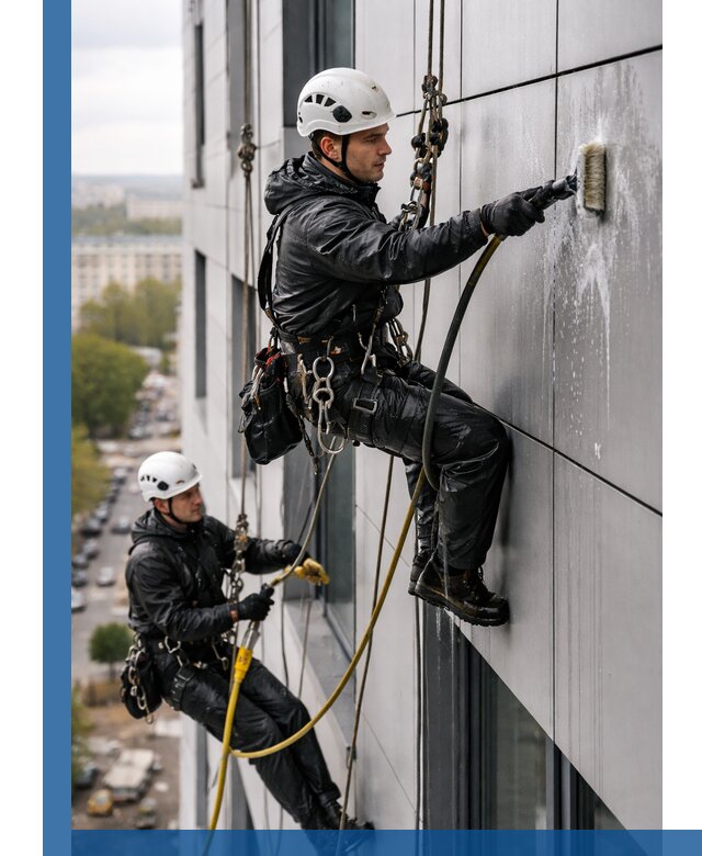 Профессиональная мойка фасада из композита в Бузулуке