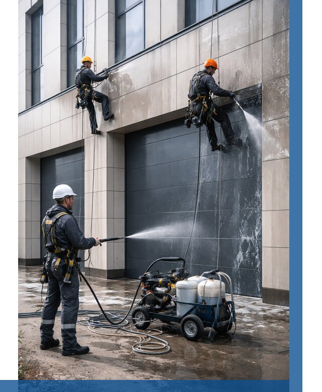 Послестроительная мойка фасада в Бузулуке от 313 р. | ВЫСОТНИК-Бзл