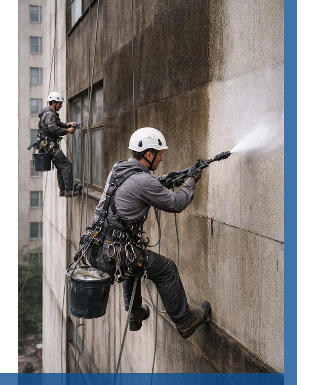 Очистка фасада от копоти в Бузулуке от 261 р. | ВЫСОТНИК-Бзл