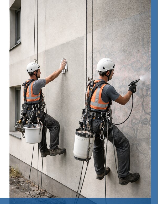 Антиграффити покрытие фасада в Бузулуке от 625 р. | ВЫСОТНИК-Бзл