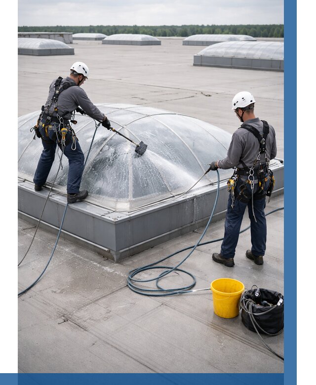 Мойка зенитных фонарей в Бузулуке, заказать от 4691 р. | ВЫСОТНИК-Бзл