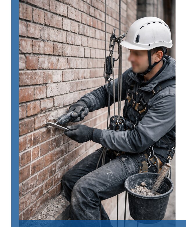 Расшивка кирпичных швов фасадов и стен, ремонт в Бузулуке