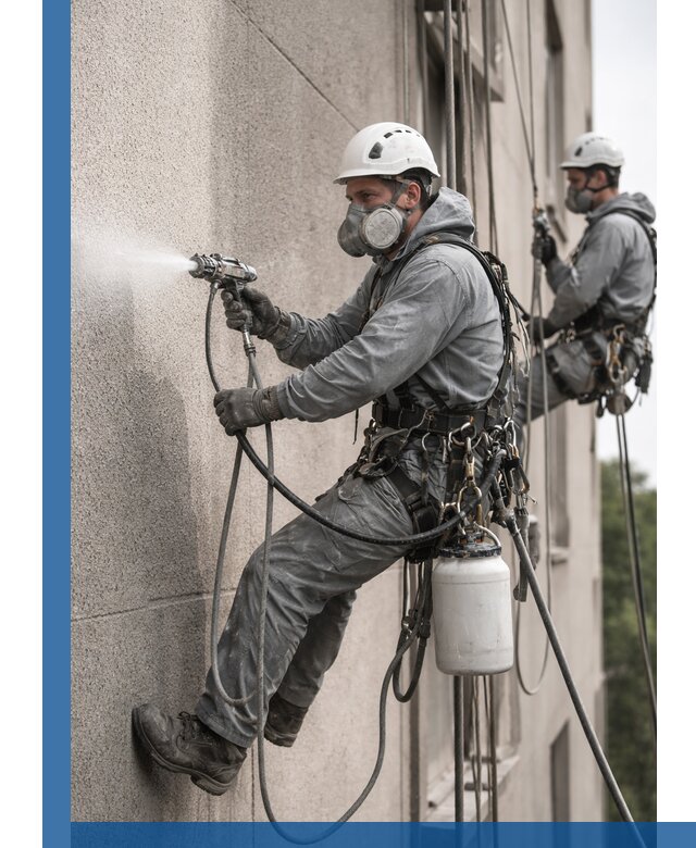 Безвоздушная покраска фасадов зданий в Бузулуке профессионально