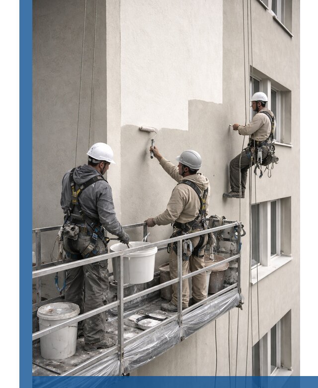 Покраска оштукатуренного фасада в Бузулуке под ключ с гарантией