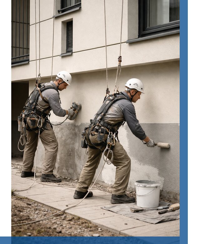 Окраска цоколя здания в Бузулуке от 469 р. под ключ | ВЫСОТНИК-Бзл