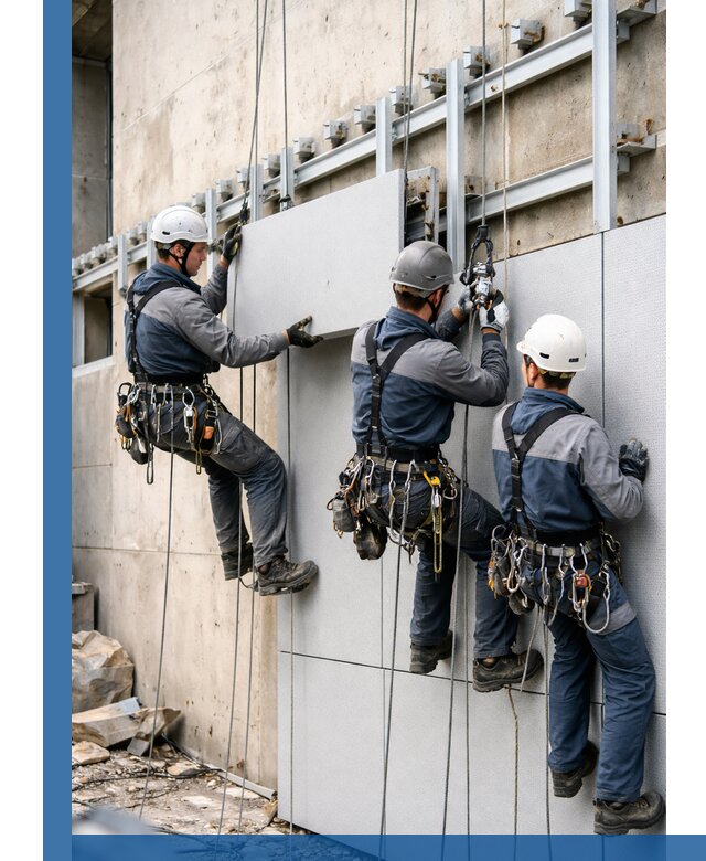 Монтаж вентилируемого фасада в Бузулуке под ключ с гарантией качества