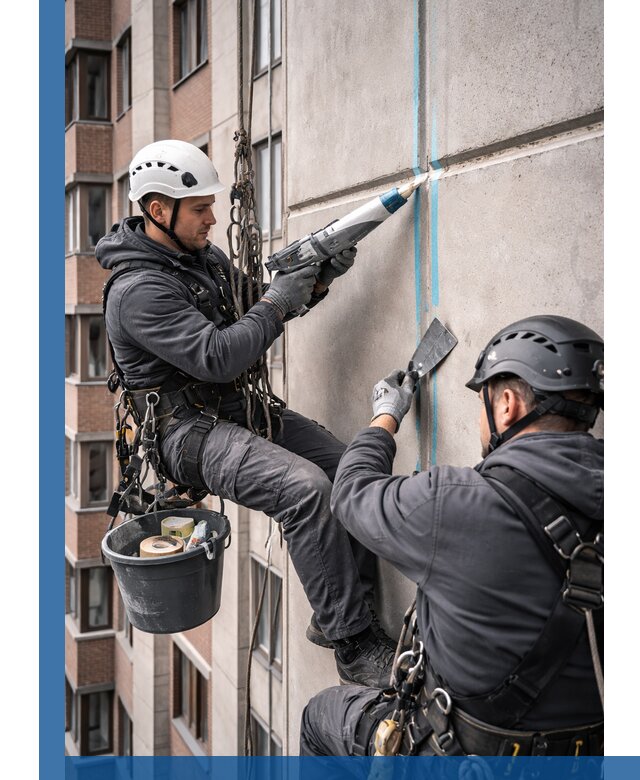 Вторичная герметизация швов фасада и кровли в Бузулуке
