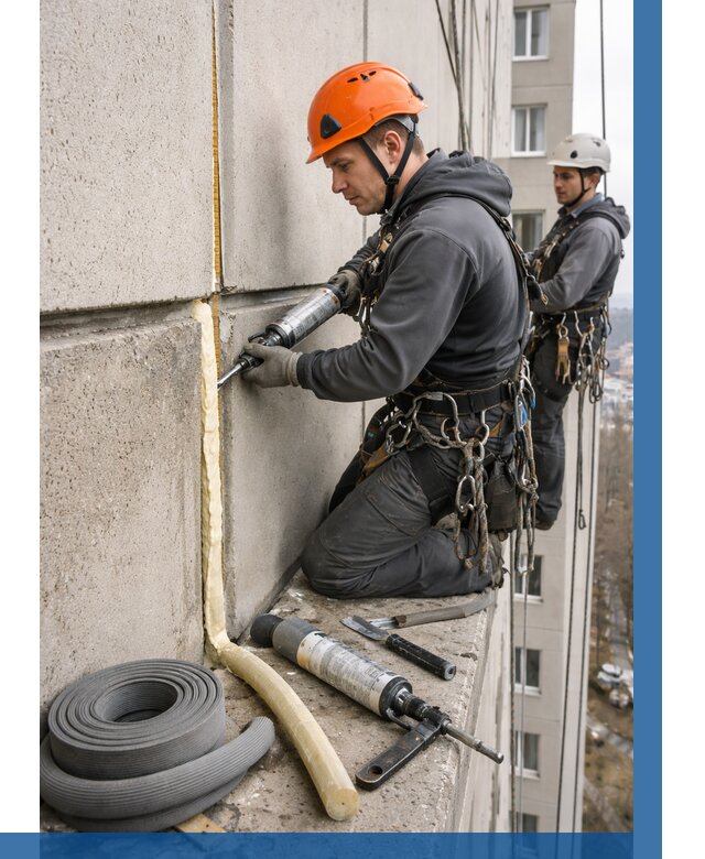 Теплый шов межпанельные швы в Бузулуке от 730 р. | ВЫСОТНИК-Бзл