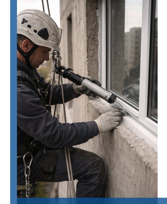 Герметизация оконных швов снаружи в Бузулуке профессионально