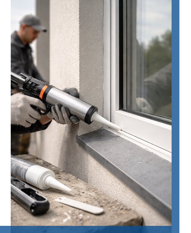 Герметизация монтажных швов окон в Бузулуке от 678 р. | ВЫСОТНИК-Бзл