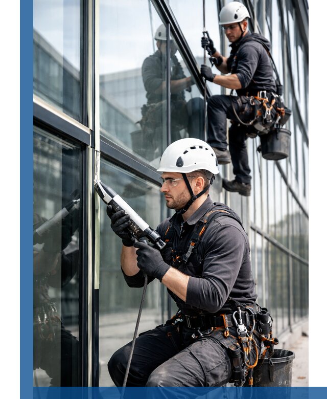 Герметизация витражных швов в Бузулуке для зданий и фасадов