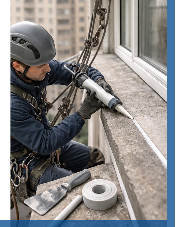 Герметизация балконного козырька в Бузулуке от 4691 р. | ВЫСОТНИК-Бзл