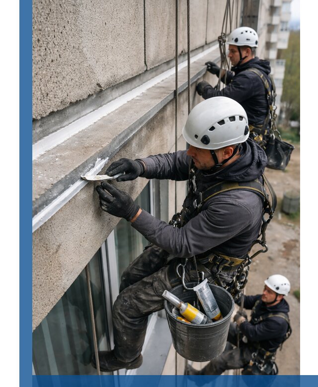 Герметизация примыкания балкона в Бузулуке под ключ с гарантией