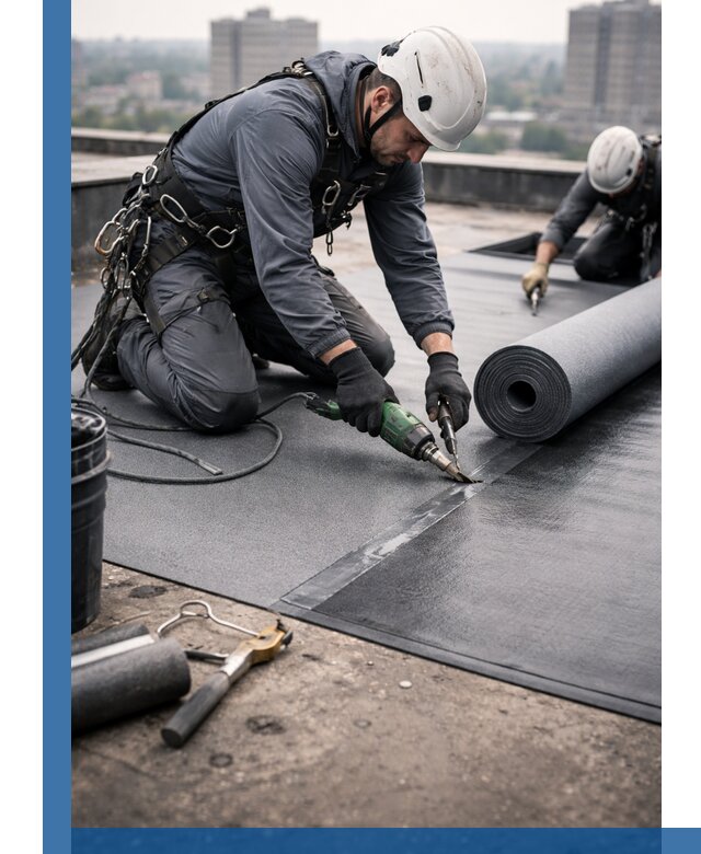 Ремонт мягкой кровли в Бузулуке с выездом промальпинистов