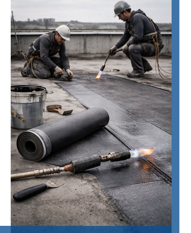 Ремонт рулонной кровли в Бузулуке от 678 р. | ВЫСОТНИК-Бзл