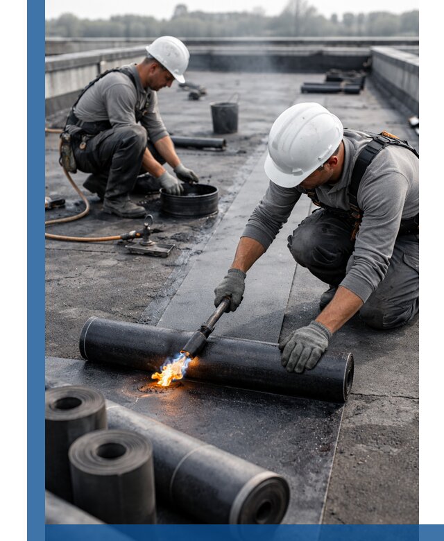 Ремонт рулонной кровли в Бузулуке герметизация и восстановление