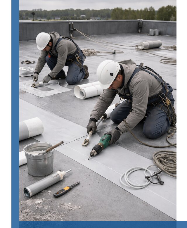 Ремонт мембранной кровли в Бузулуке качественно и с гарантией