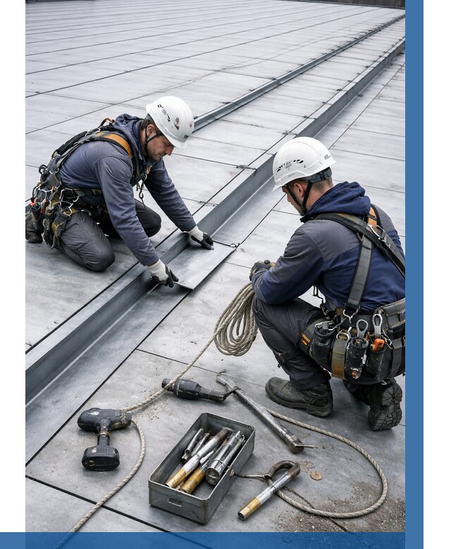 Ремонт фальцевой кровли в Бузулуке от 730 р. | ВЫСОТНИК-Бзл