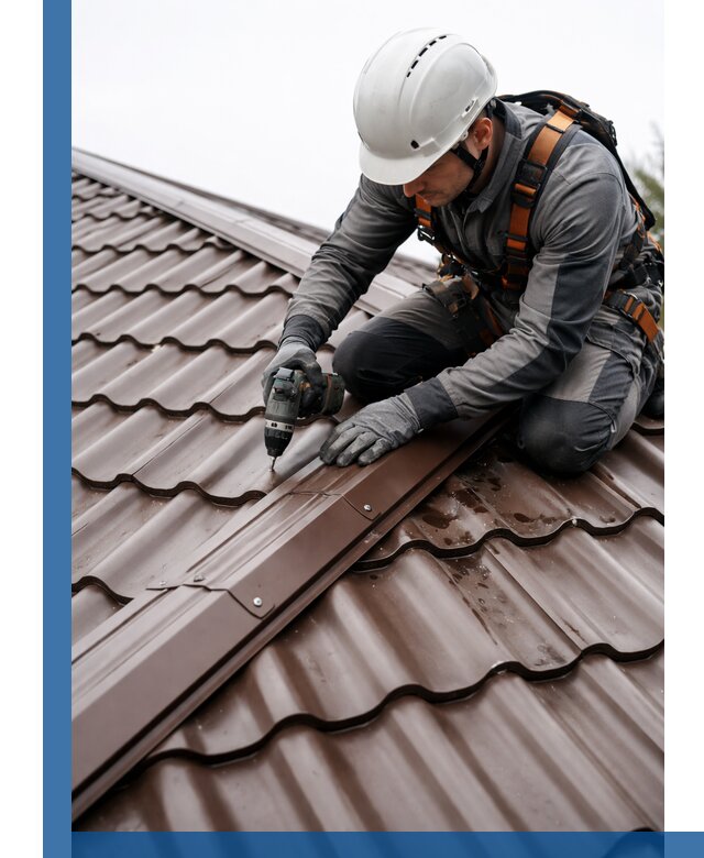 Ремонт металлочерепицы на крыше в Бузулуке профессионально