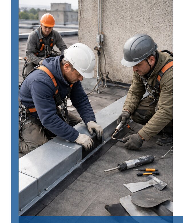 Ремонт кровельных примыканий в Бузулуке профессионально