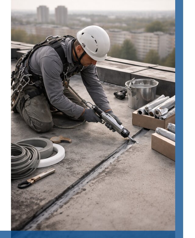 Герметизация швов кровли в Бузулуке от 469 р./м2 | ВЫСОТНИК-Бзл