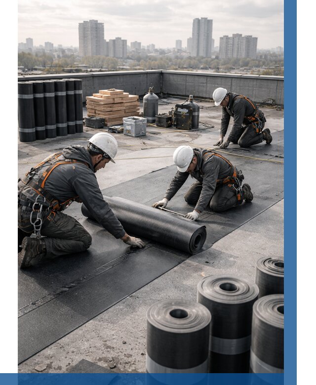 Монтаж мягкой кровли под ключ в Бузулуке от 469 р. | ВЫСОТНИК-Бзл