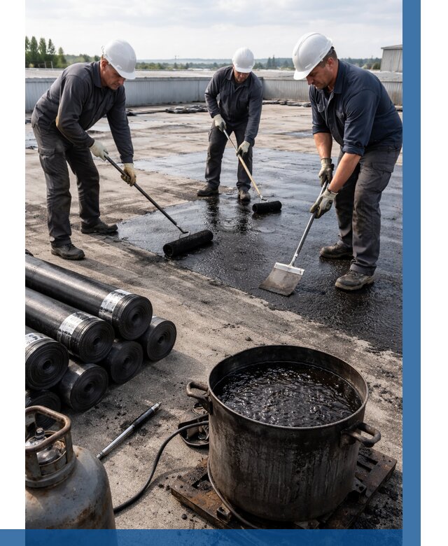 Гидроизоляция кровли мастикой в Бузулуке от 625 р. | ВЫСОТНИК-Бзл