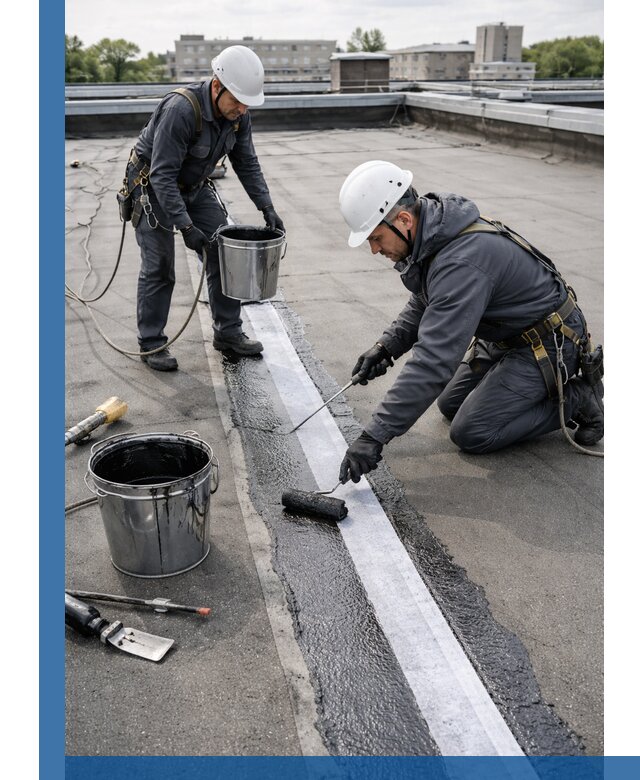 Гидроизоляция кровли мастикой в Бузулуке надежная защита