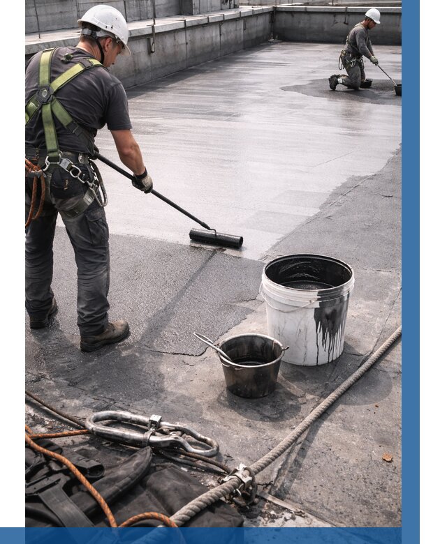 Гидроизоляция кровли жидкой резиной в Бузулуке от 521 р. | ВЫСОТНИК-Бзл