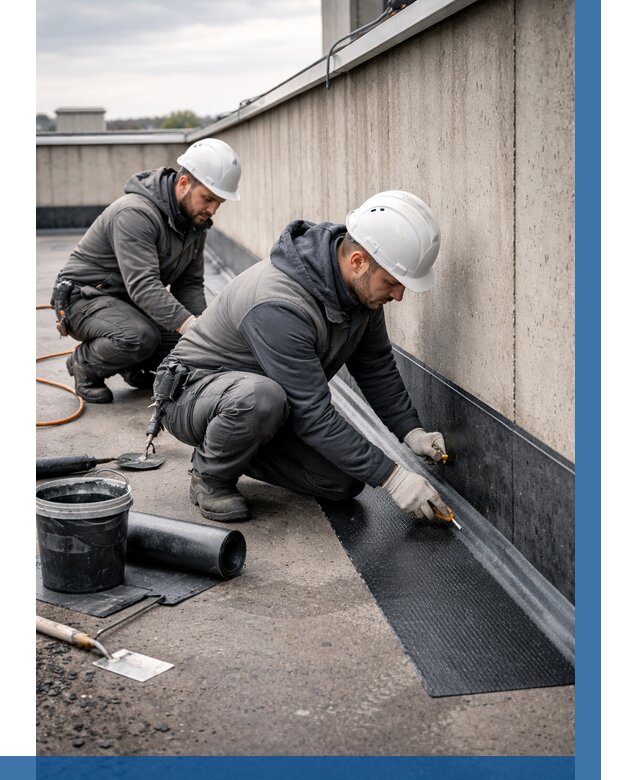 Гидроизоляция примыканий на кровле в Бузулуке от 938 р. | ВЫСОТНИК-Бзл