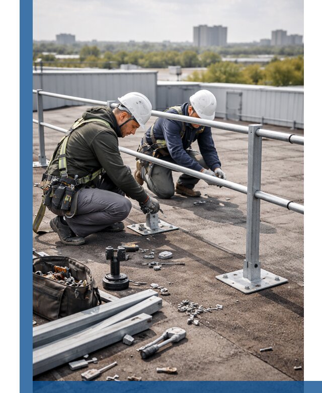 Монтаж кровельного ограждения в Бузулуке под ключ с гарантией