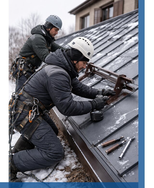 Монтаж снегозадержателей в Бузулуке от 469 р. | ВЫСОТНИК-Бзл