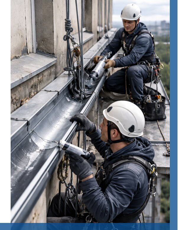 Ремонт водосточных желобов в Бузулуке от 6776 р. | ВЫСОТНИК-Бзл