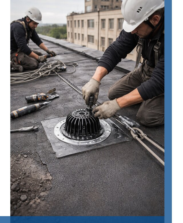 Установка водосточных воронок в Бузулуке цена от 3648 р. | ВЫСОТНИК-Бзл