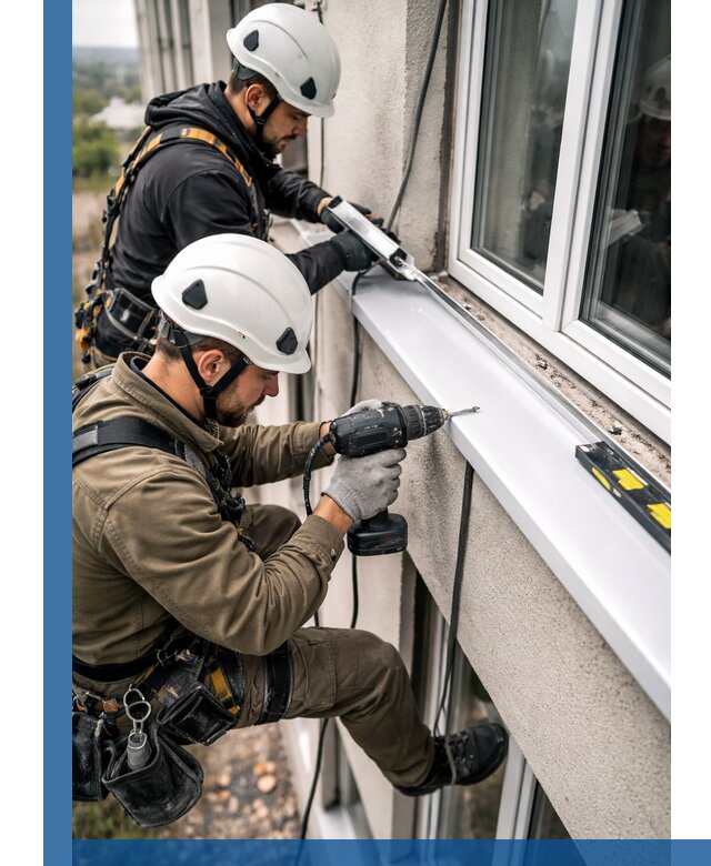 Профессиональный монтаж оконных отливов и отведения воды в Бузулуке