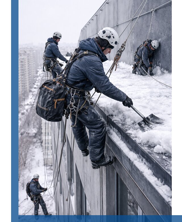 Абонентское обслуживание кровли зимой в Бузулуке регулярный уход