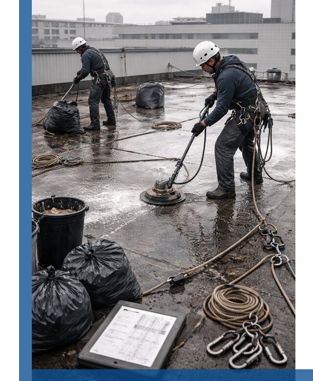 Плановая очистка кровли по графику в Бузулуке для безопасности