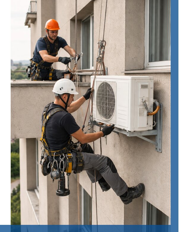 Монтаж внешнего блока кондиционера в Бузулуке от 6776 р. | ВЫСОТНИК-Бзл