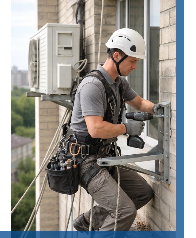 Установка кронштейнов кондиционера в Бузулуке от 3648 р. | ВЫСОТНИК-Бзл