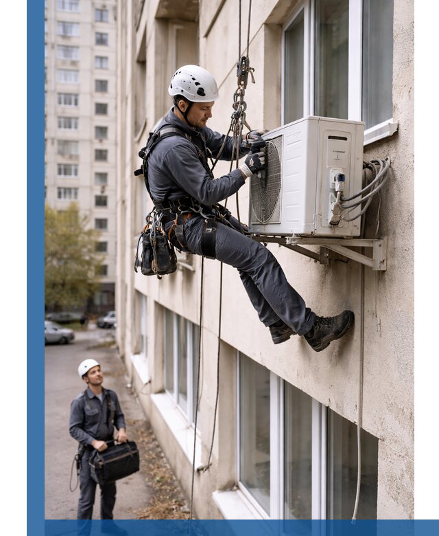 Демонтаж внешнего блока кондиционера в Бузулуке профессионально