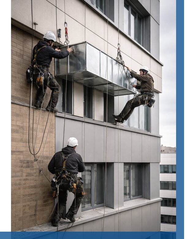 Монтаж воздуховодов на фасаде в Бузулуке от 1564 р. | ВЫСОТНИК-Бзл