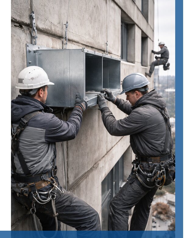 Монтаж вентиляционных коробов в Бузулуке от 3127 р. | ВЫСОТНИК-Бзл