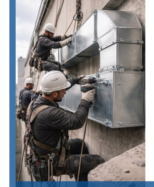 Профессиональный монтаж вентиляционных коробов в Бузулуке под ключ