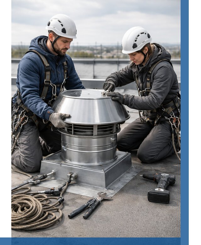 Установка дефлекторов на кровле в Бузулуке от 4691 р. | ВЫСОТНИК-Бзл